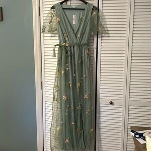 NWT Baltic Born green floral dress